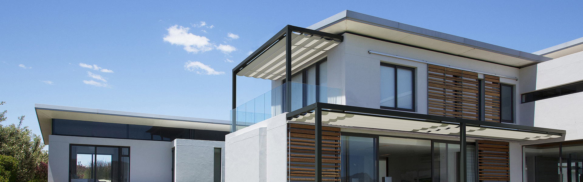 Modern house and yard