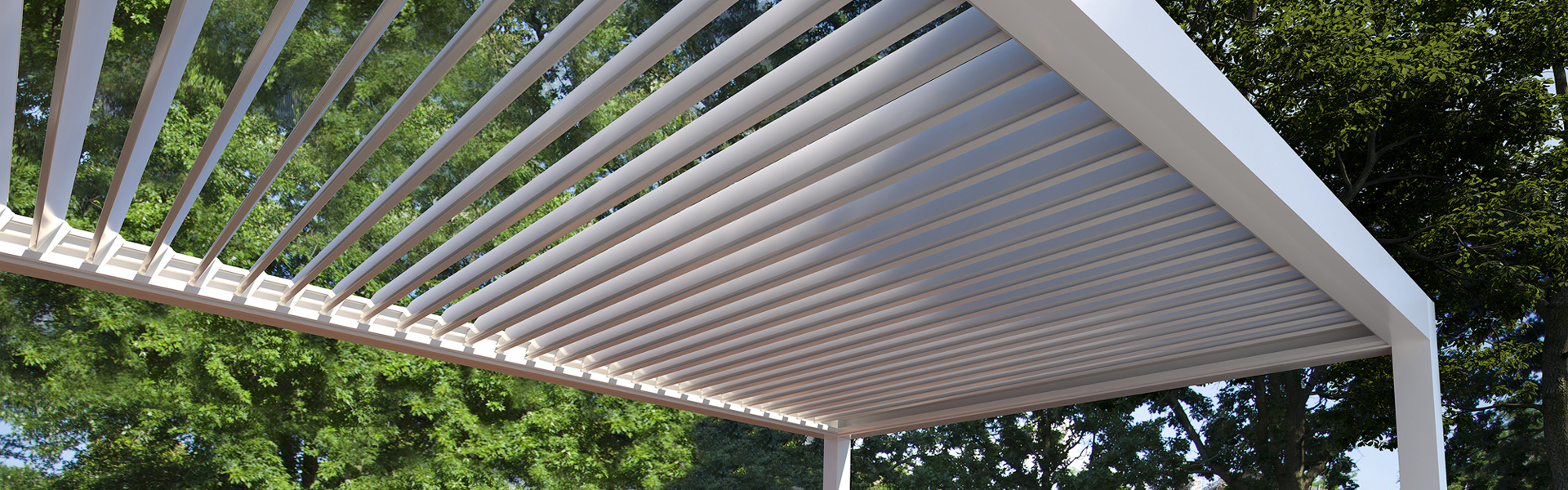 Backyard deck and pergola landscaping.